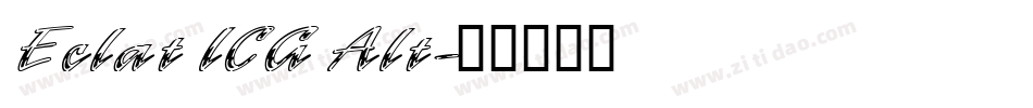 Eclat ICG Alt字体转换